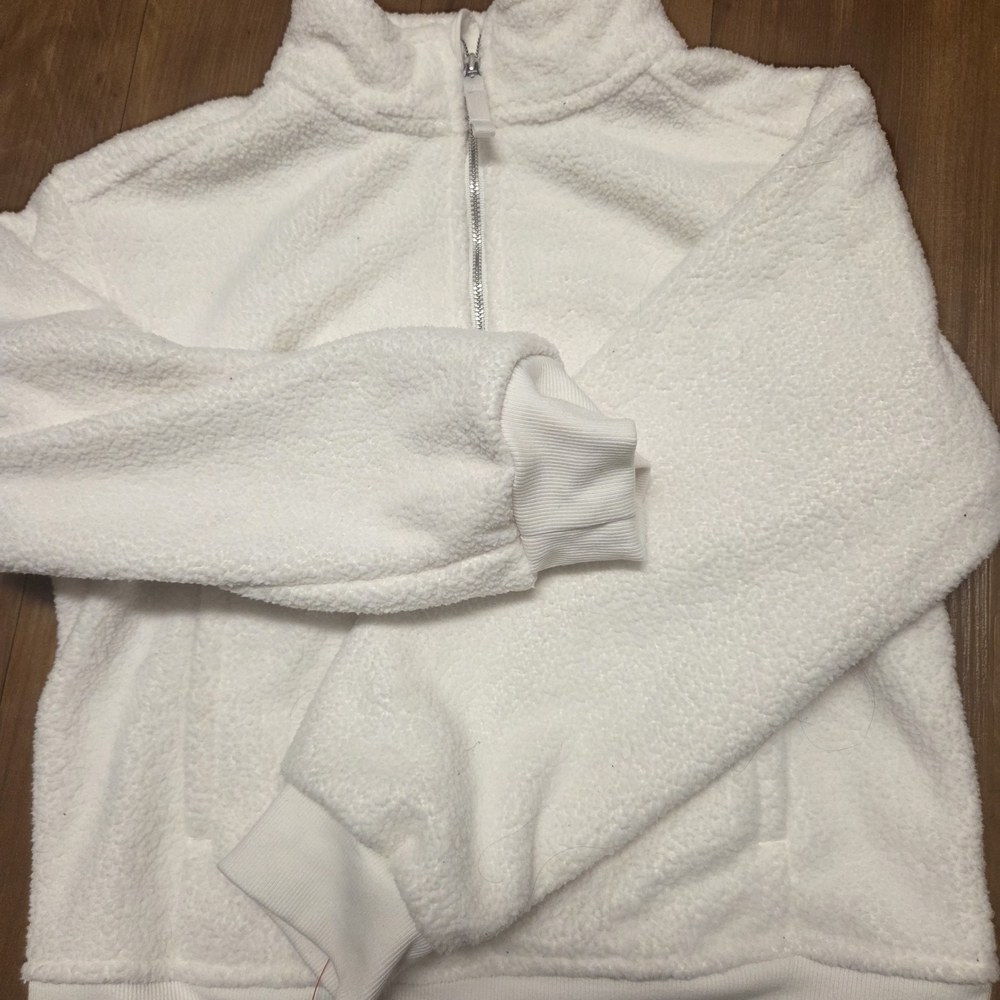 Cat & Jack Soft White Fleece Jacket